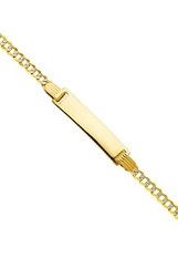 lovely little white pave ID baby id bracelet